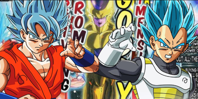 Super Saiyan Blue Son Goku and Super Saiyan Blue Vegeta