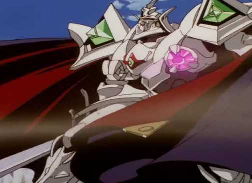 The Vision of Escaflowne Episode 1 Guymelef biomechanical dragon armor from the episode intro