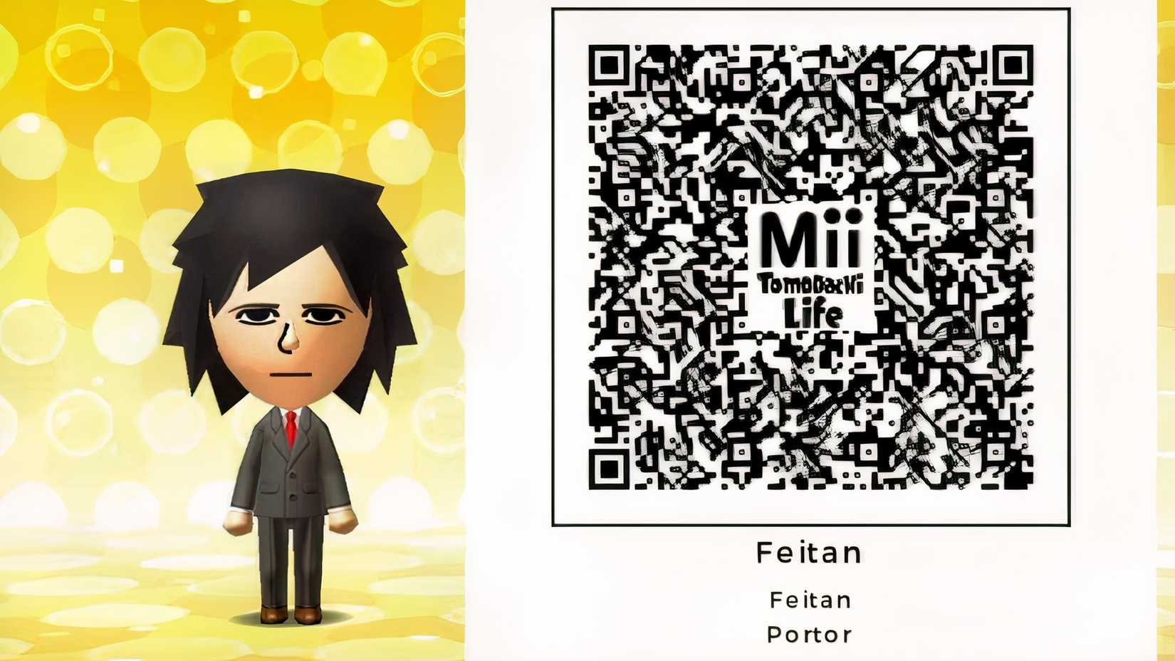 Tomodachi Life QR Codes