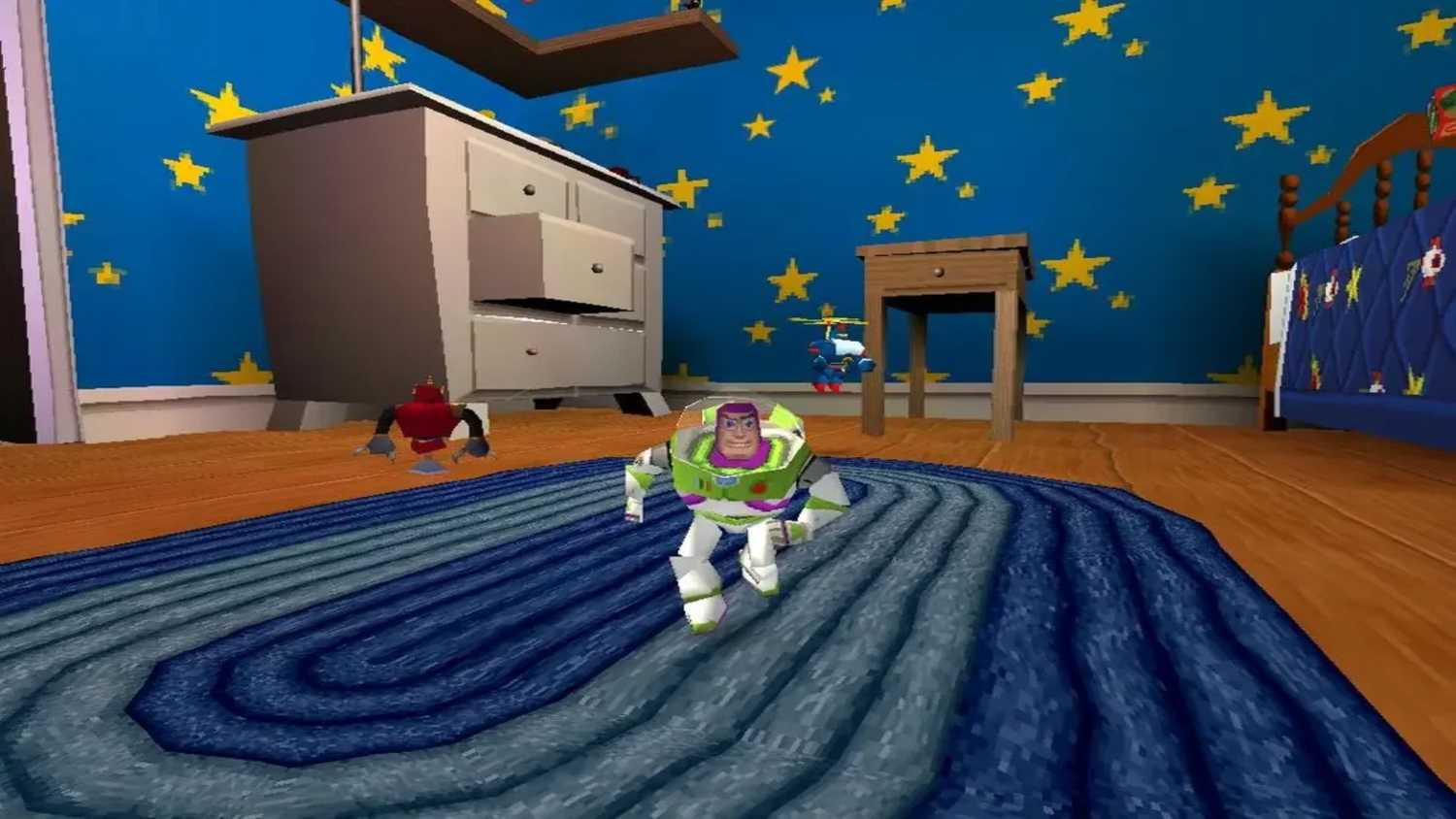 Toy Story 2 - Buzz Lightyear To The Rescue Buzz Running On The Carpet (1)
