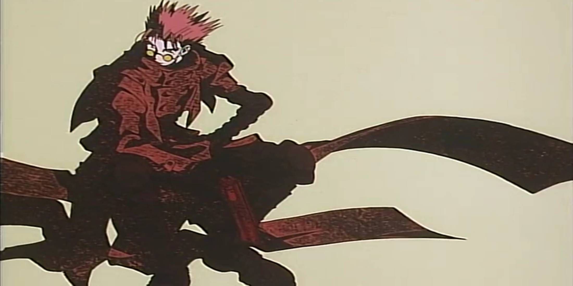 Trigun Episode 1 Vash the Stampede fullbody image from episode interlude