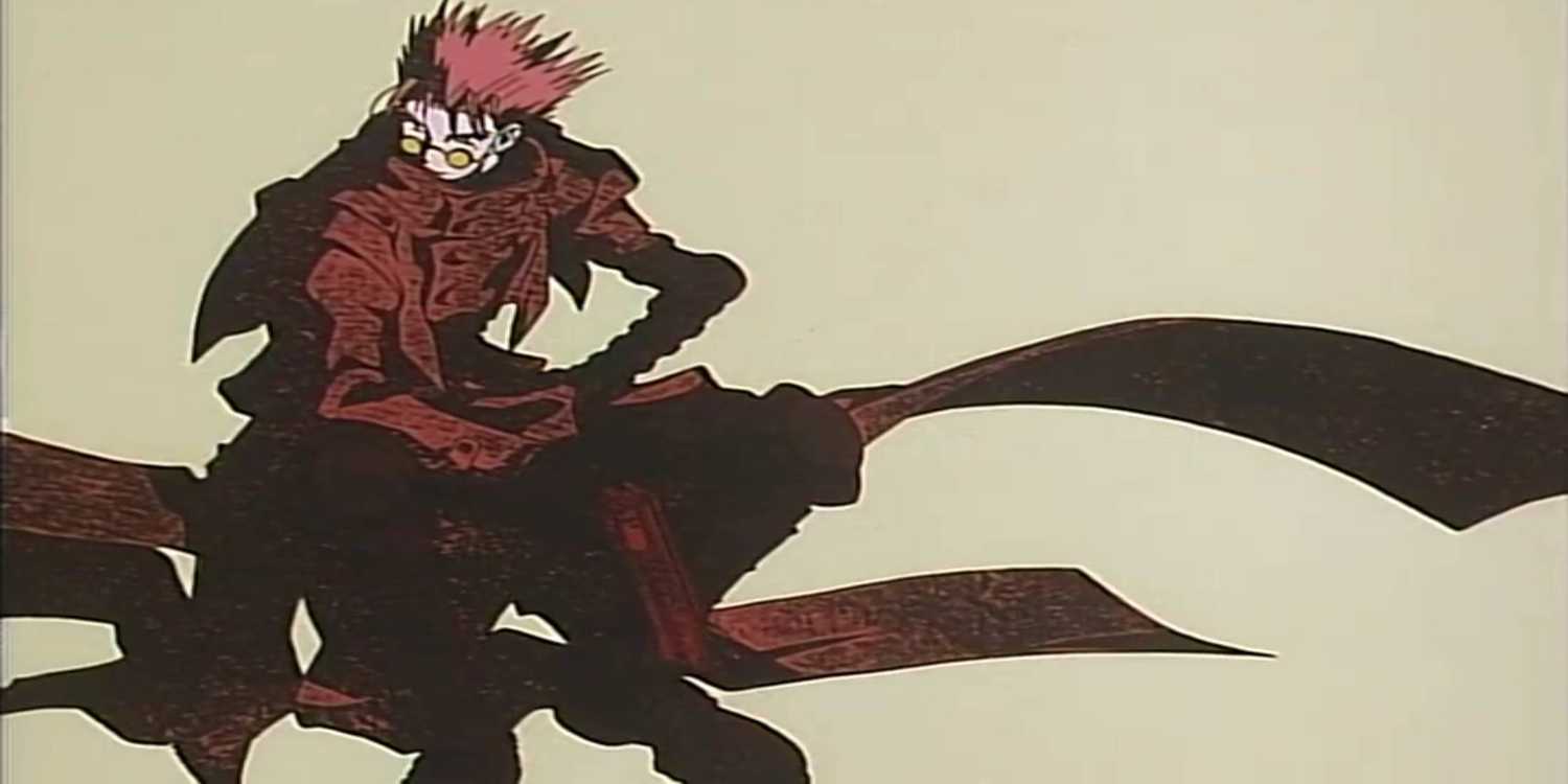 Trigun Episode 1 Vash the Stampede fullbody image from episode interlude
