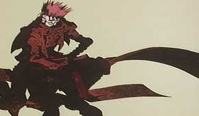Trigun Episode 1 Vash the Stampede fullbody image from episode interlude