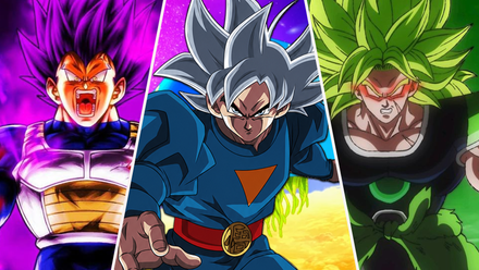Ultra Ego Vegeta, Ultra Instinct Grand Priest Goku and the legendary Super Saiyan Broly