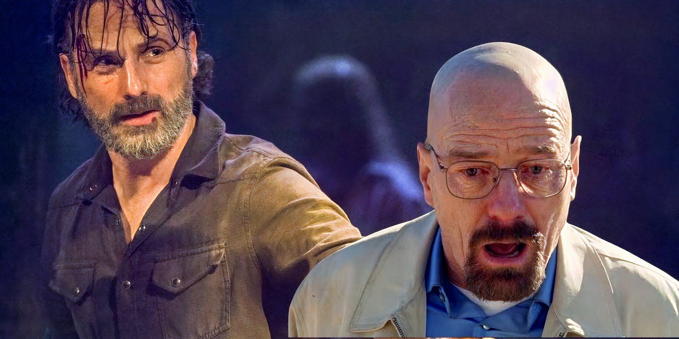 Composite image of Rick Grimes from The Walking Dead and Walter White from Breaking Bad
