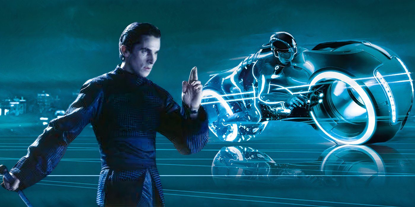 Combined image of stills from Tron: Legacy and Equilibrium