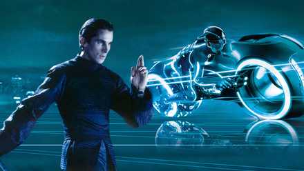 Combined image of stills from Tron: Legacy and Equilibrium