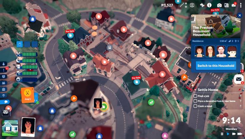 How to Switch Households Paralives Map