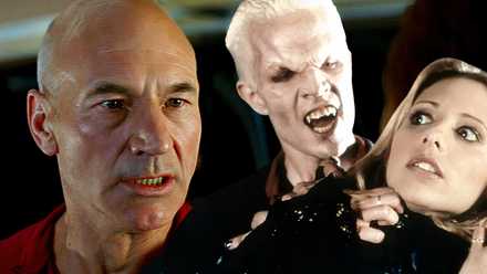 Combined image of Picard in Star Trek: TNG and Buffy and Spike in Buffy the Vampire Slayer