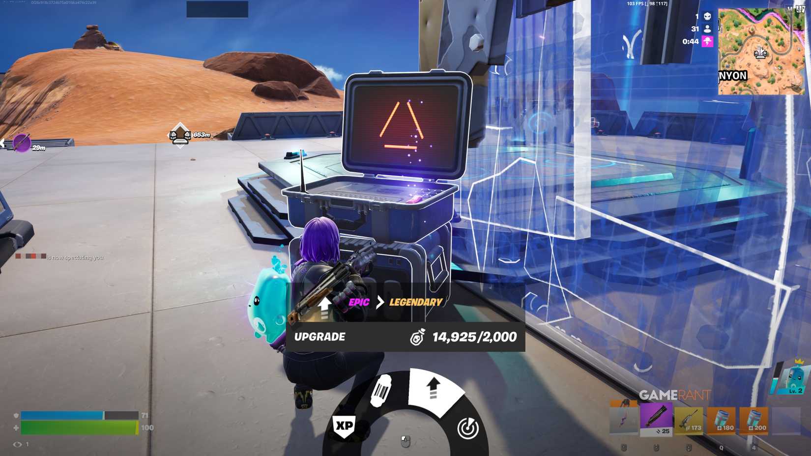 Upgrade your loot at Sprite Service Stations - Fortnite