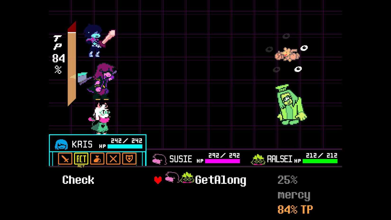 Orange & Green Boss Guide in Deltarune