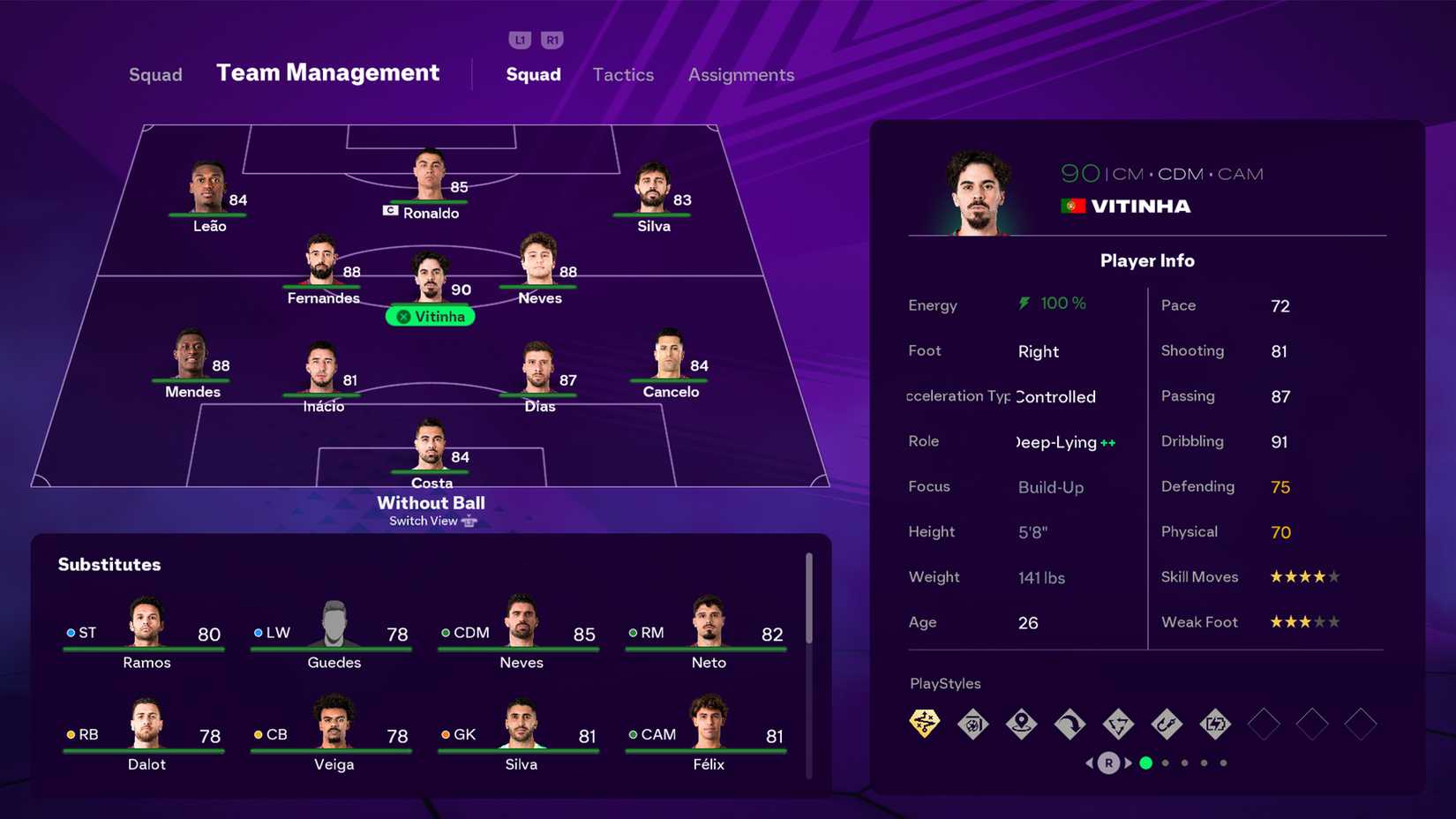 Vitinha World Cup EA Sports FC 26