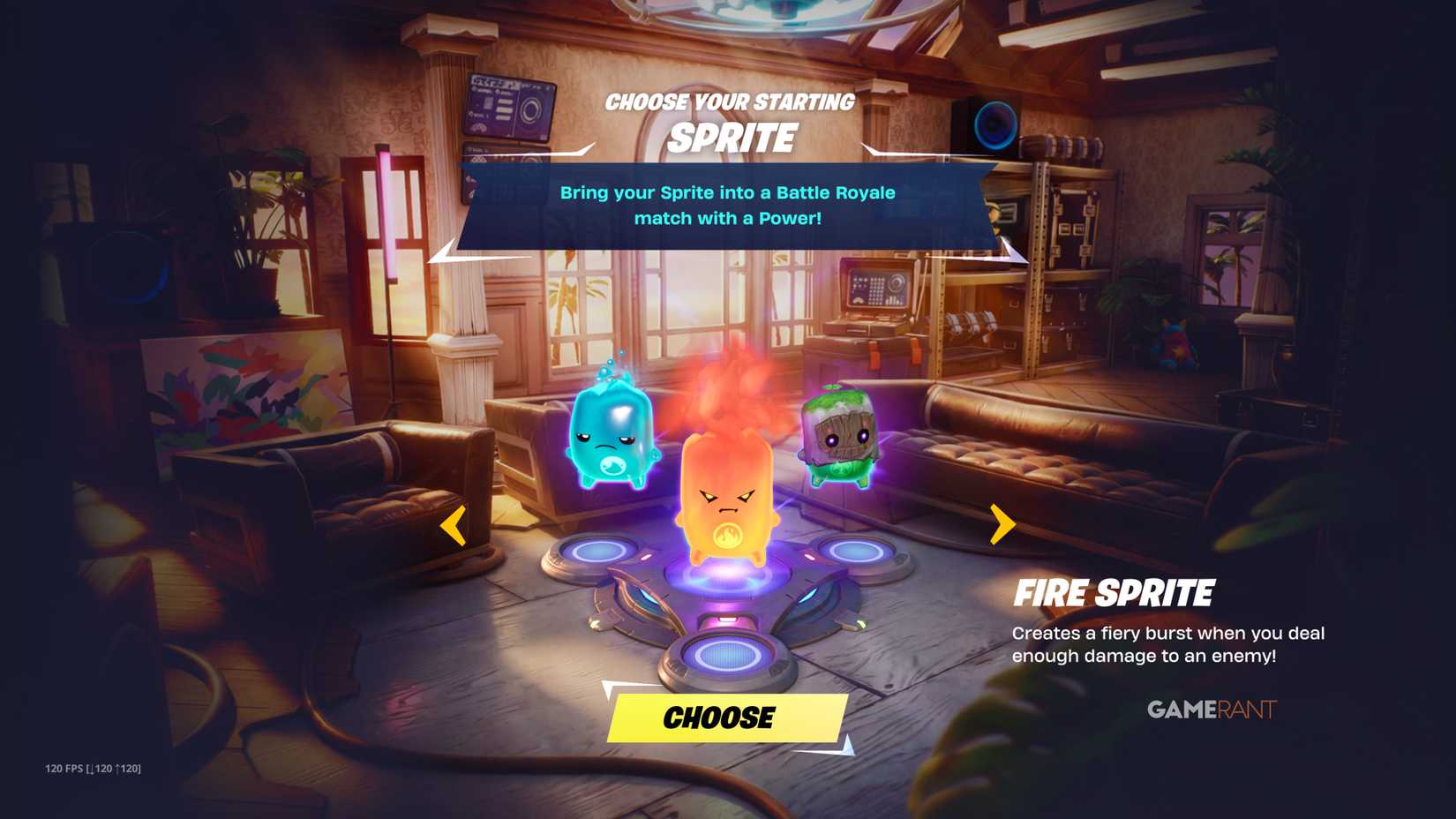 Which starting sprite to choose in Fortnite Runners
