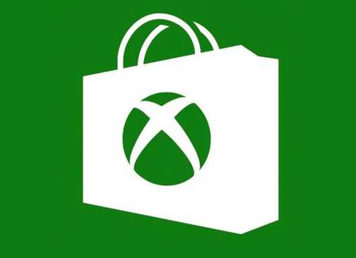 The Xbox Store logo against a green background