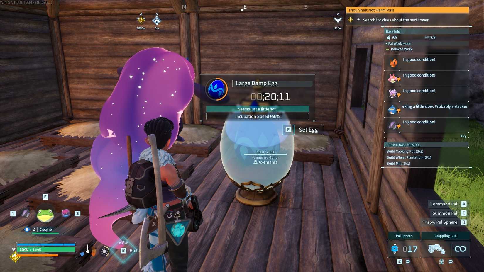 Palworld Egg Incubator