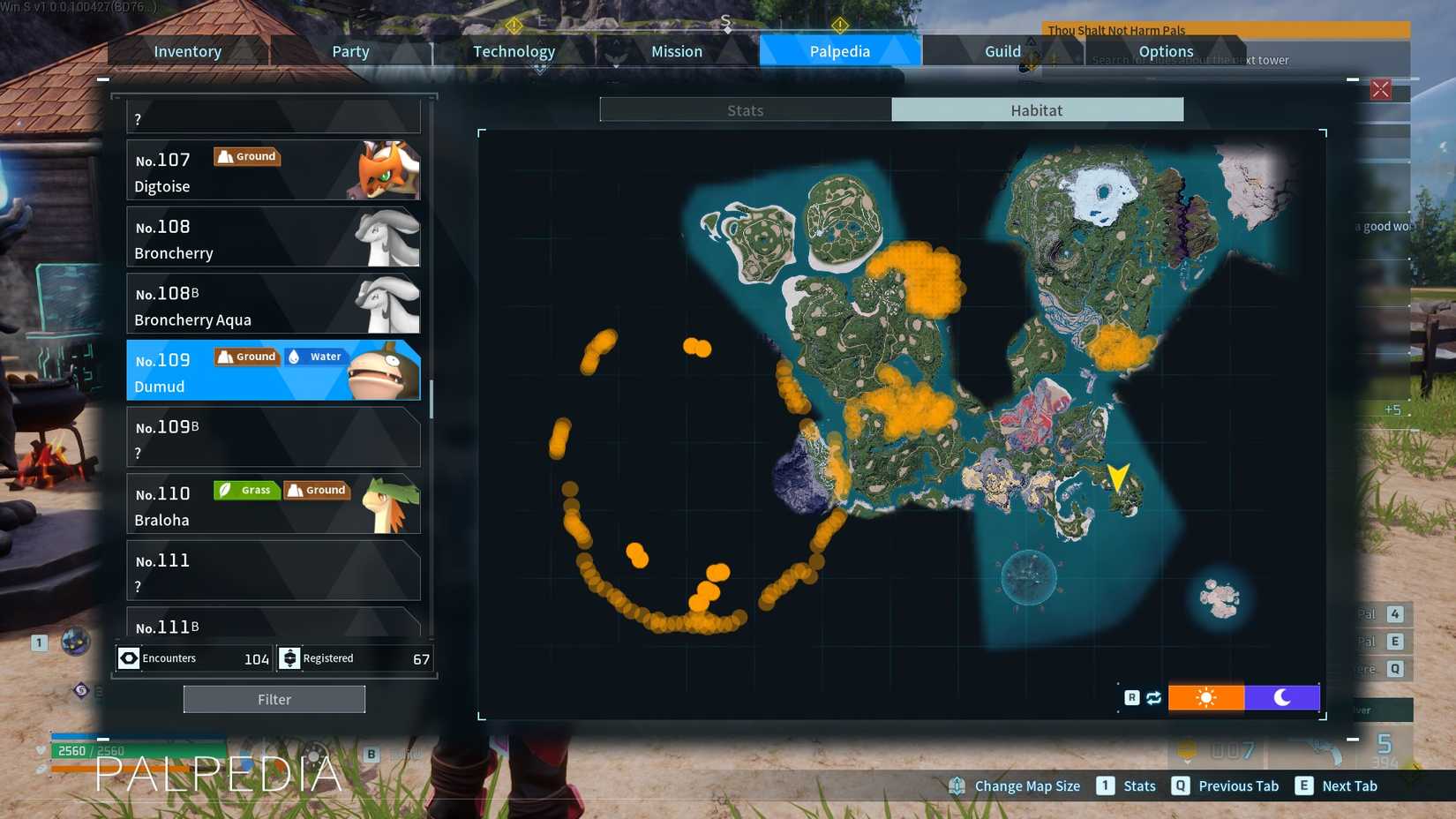 Palworld Dumud habitat locations