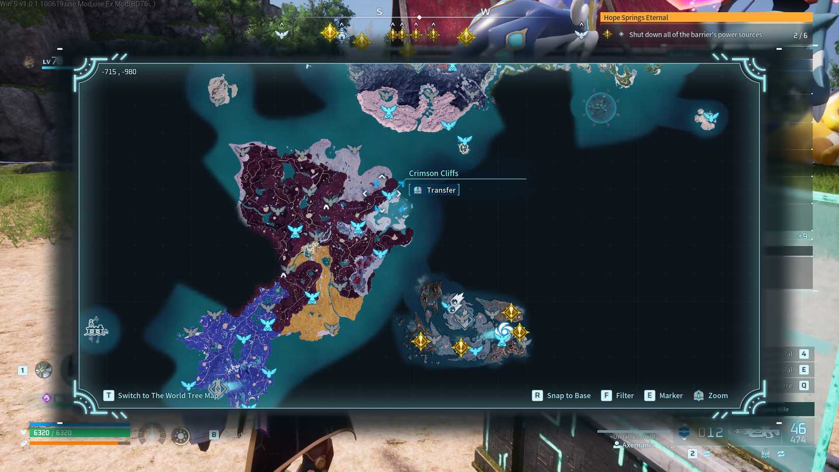 Palworld where to find Coralum map