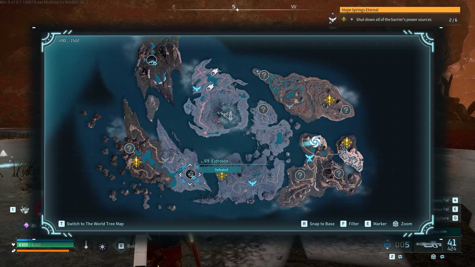 Palworld Eidrolon map location