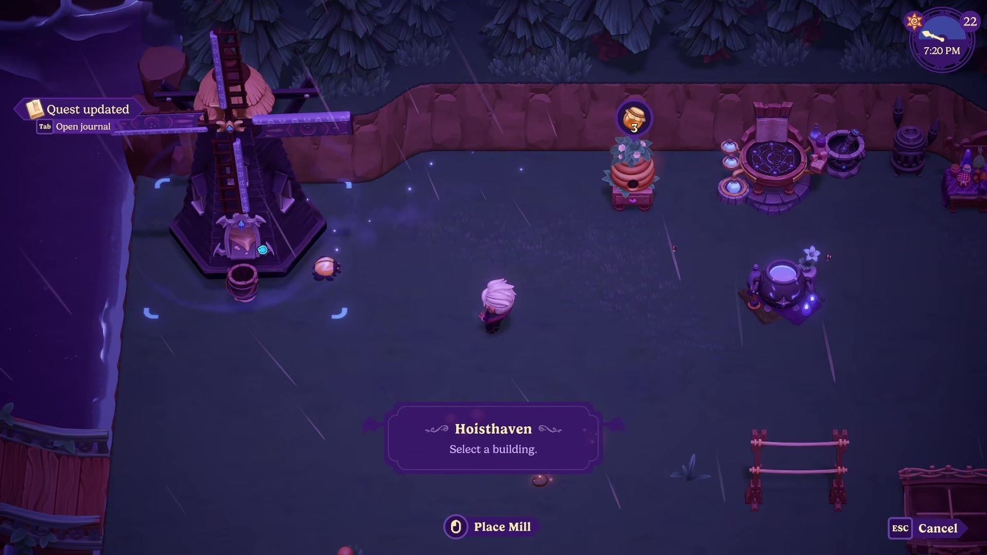 a touch of magic quest in moonlight peaks Use a Spell to move your house (2)