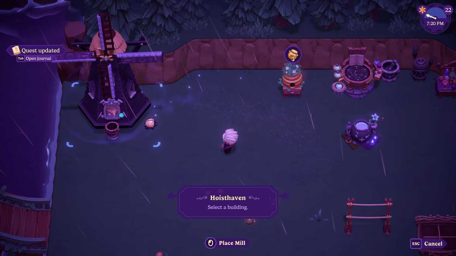 a touch of magic quest in moonlight peaks Use a Spell to move your house (2)