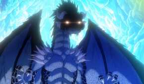 A True Dragon prepared to fight, as seen in the anime series.
