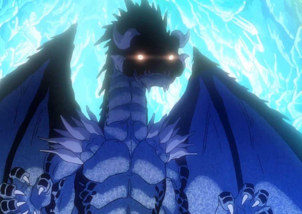 A True Dragon prepared to fight, as seen in the anime series.