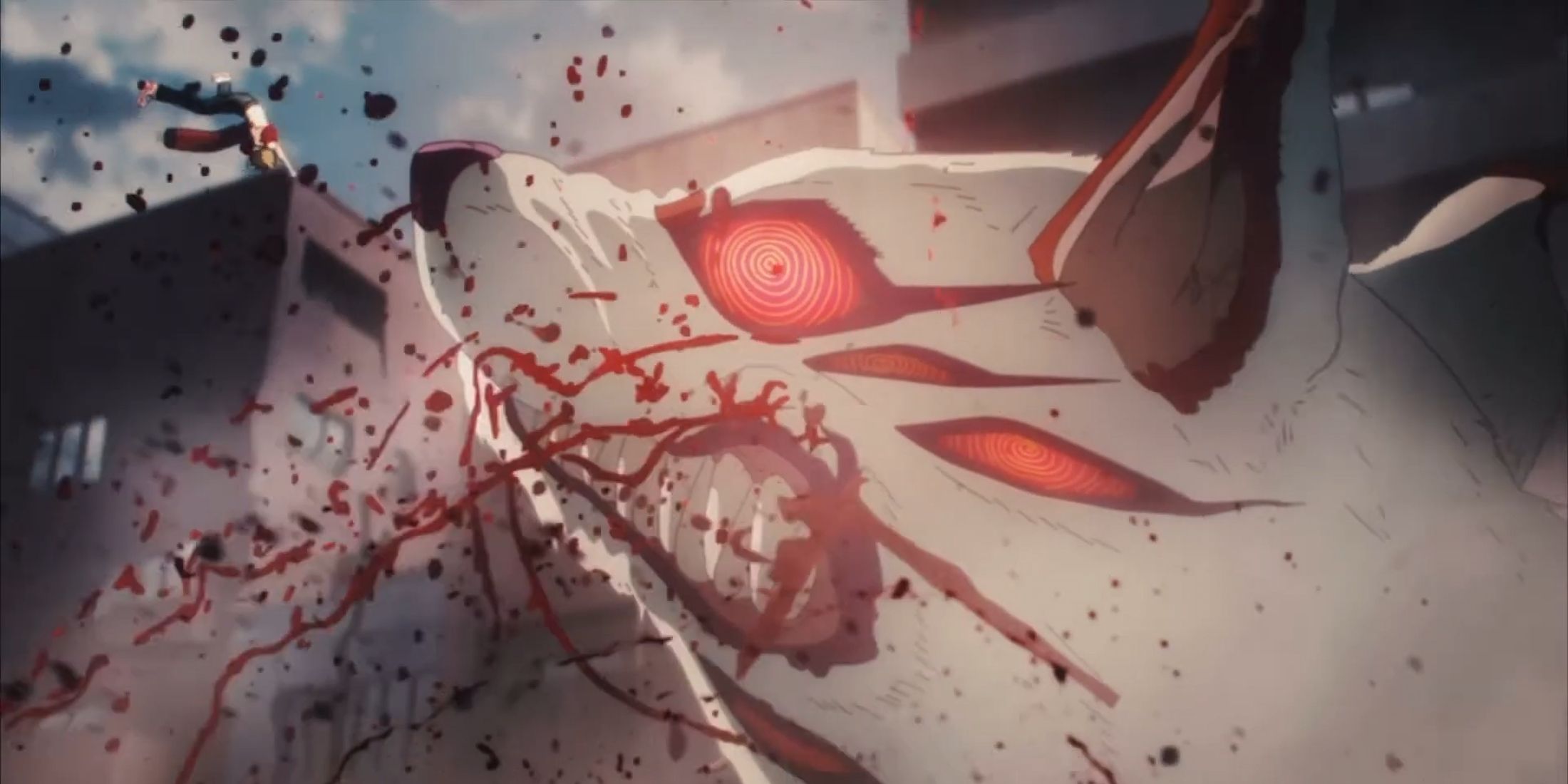 Aki saves Denji from the Leech Devil