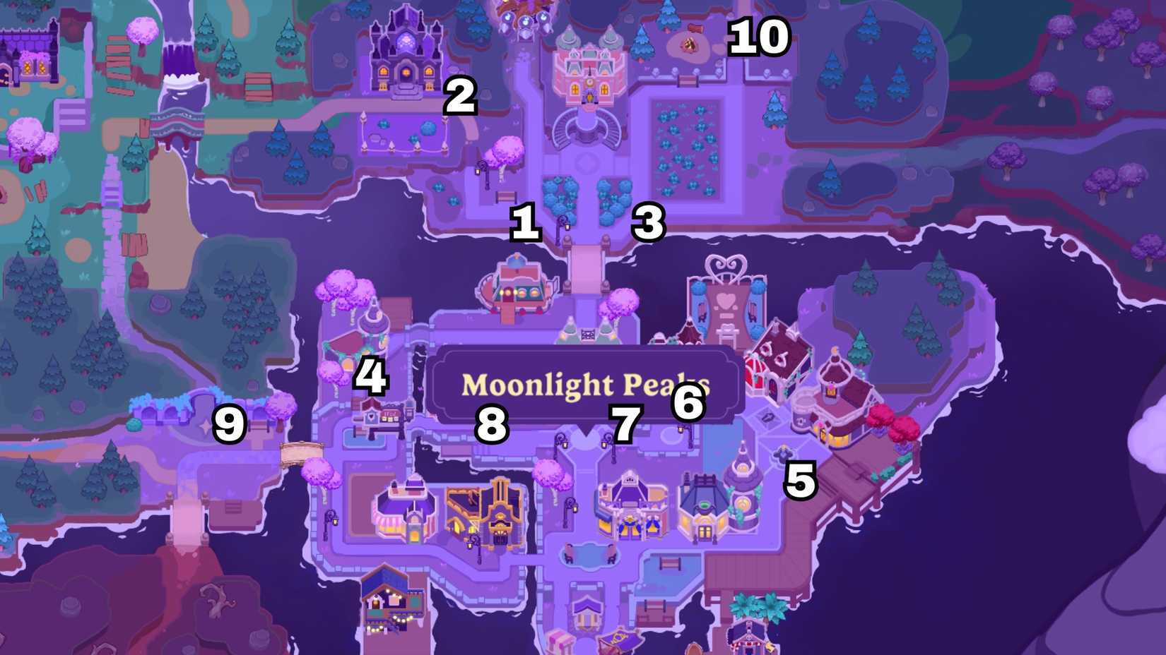 all candle holder locations in moonlight peaks a missing moon