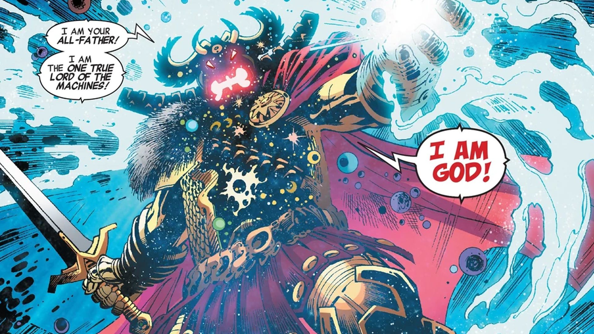 all father ultron declaring himself god