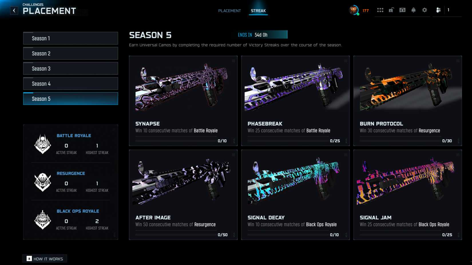 All Winstreak Camos in COD Warzone - Season 5