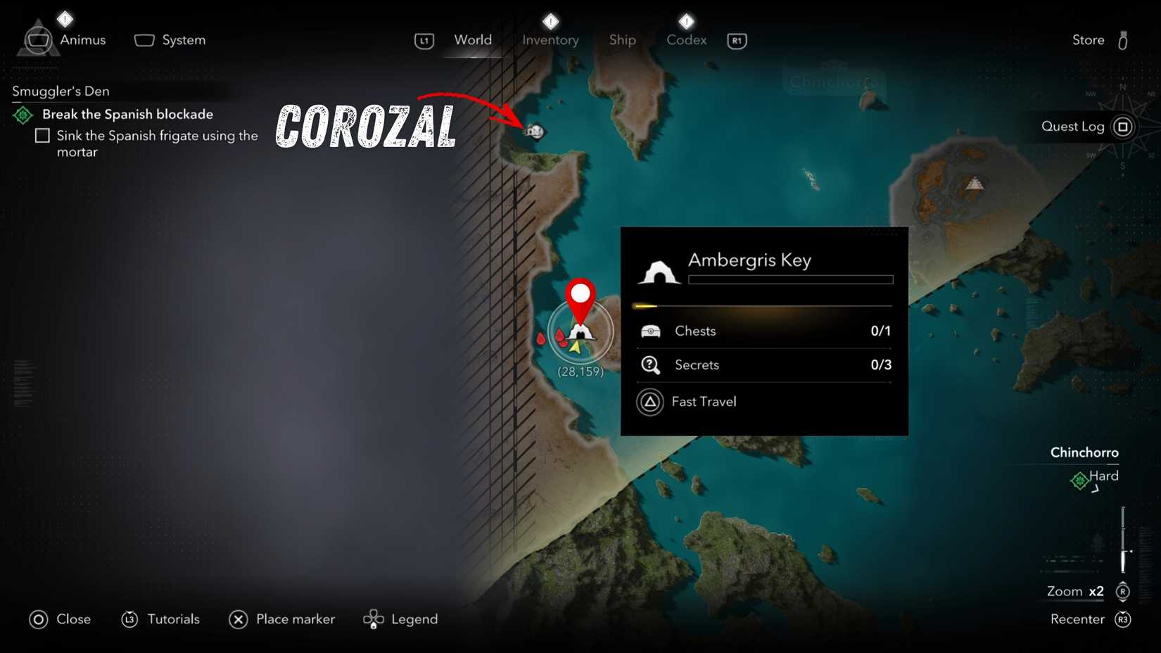 Ambergris Key Location Pirate Captain Outfit AC Black Flag Resynced