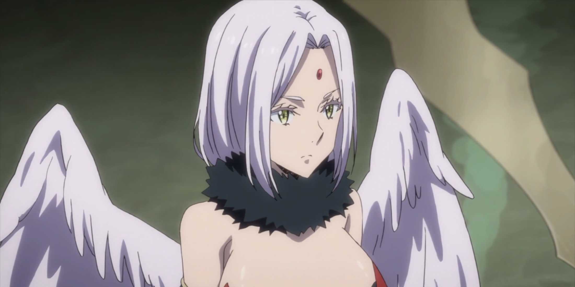 An Angel prepared to fight against an unknown opponent.