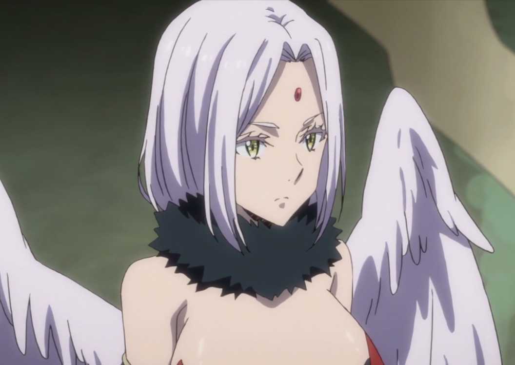 An Angel prepared to fight against an unknown opponent.