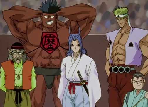 An enemy team is introduced during the Demon World Tournament arc.