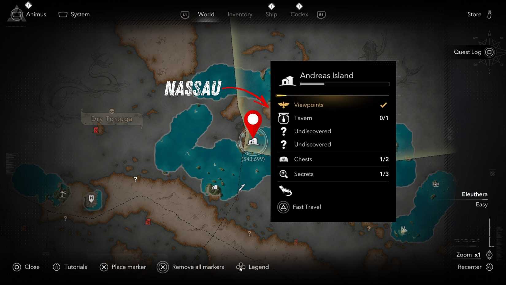 Andreas Island Location AC Black Flag Resynced