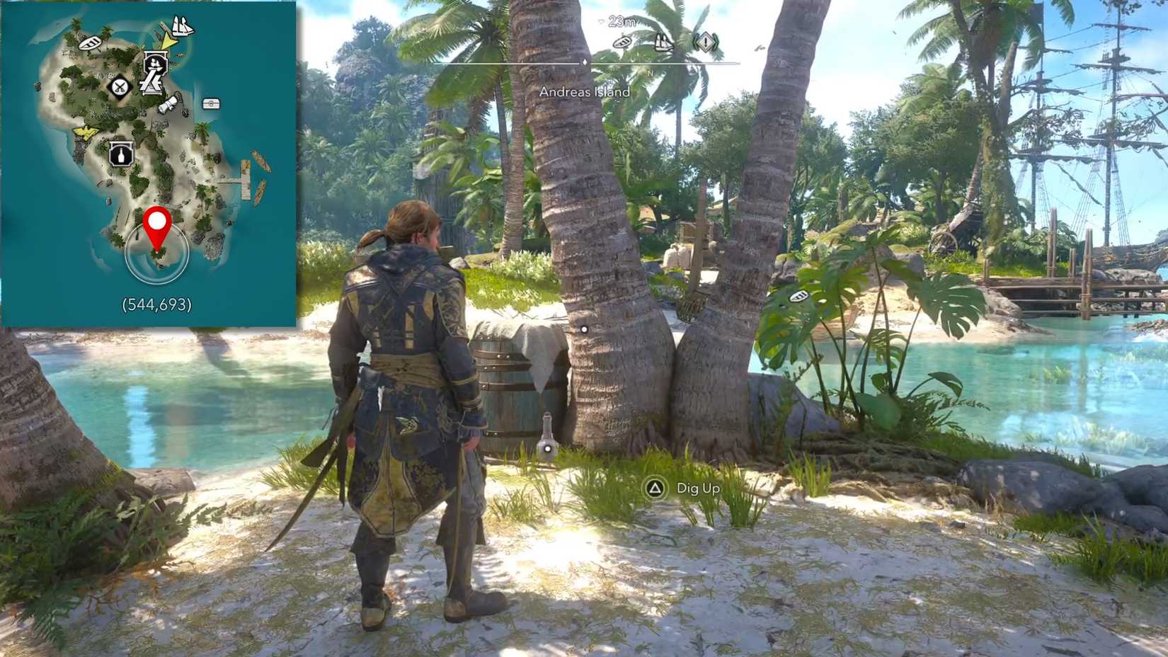 Andreas Island Treasure Location AC Black Flag Resynced
