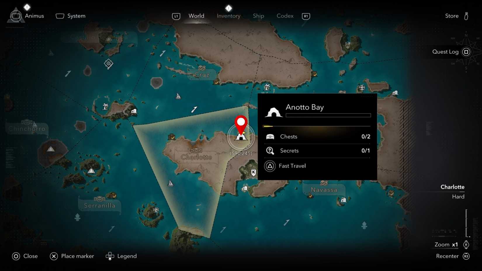 Anotto Bay Location Crimson Cloak AC Black Flag Resynced