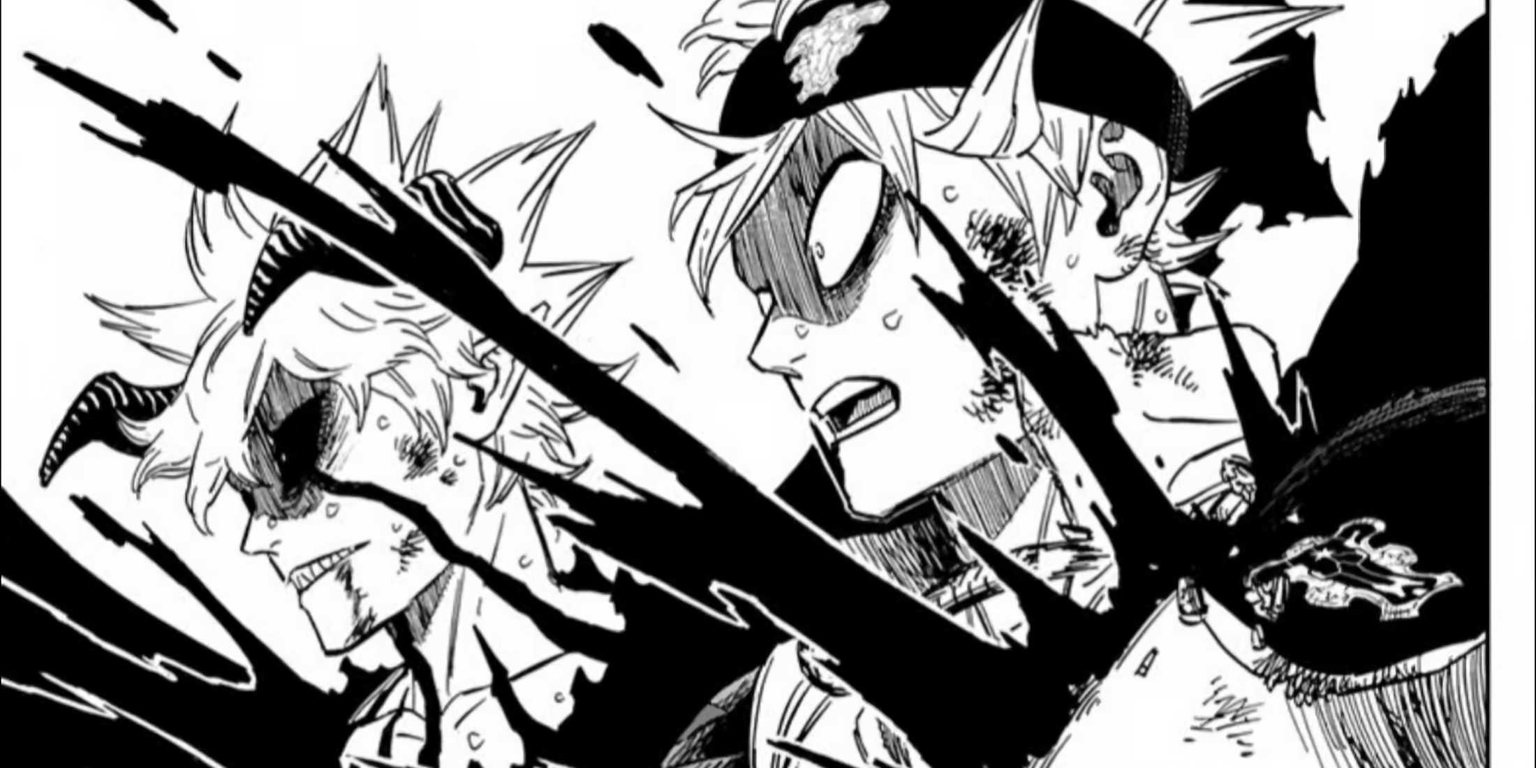 Asta and Liebe are injured by Lucius as they stare in shock at Licita.