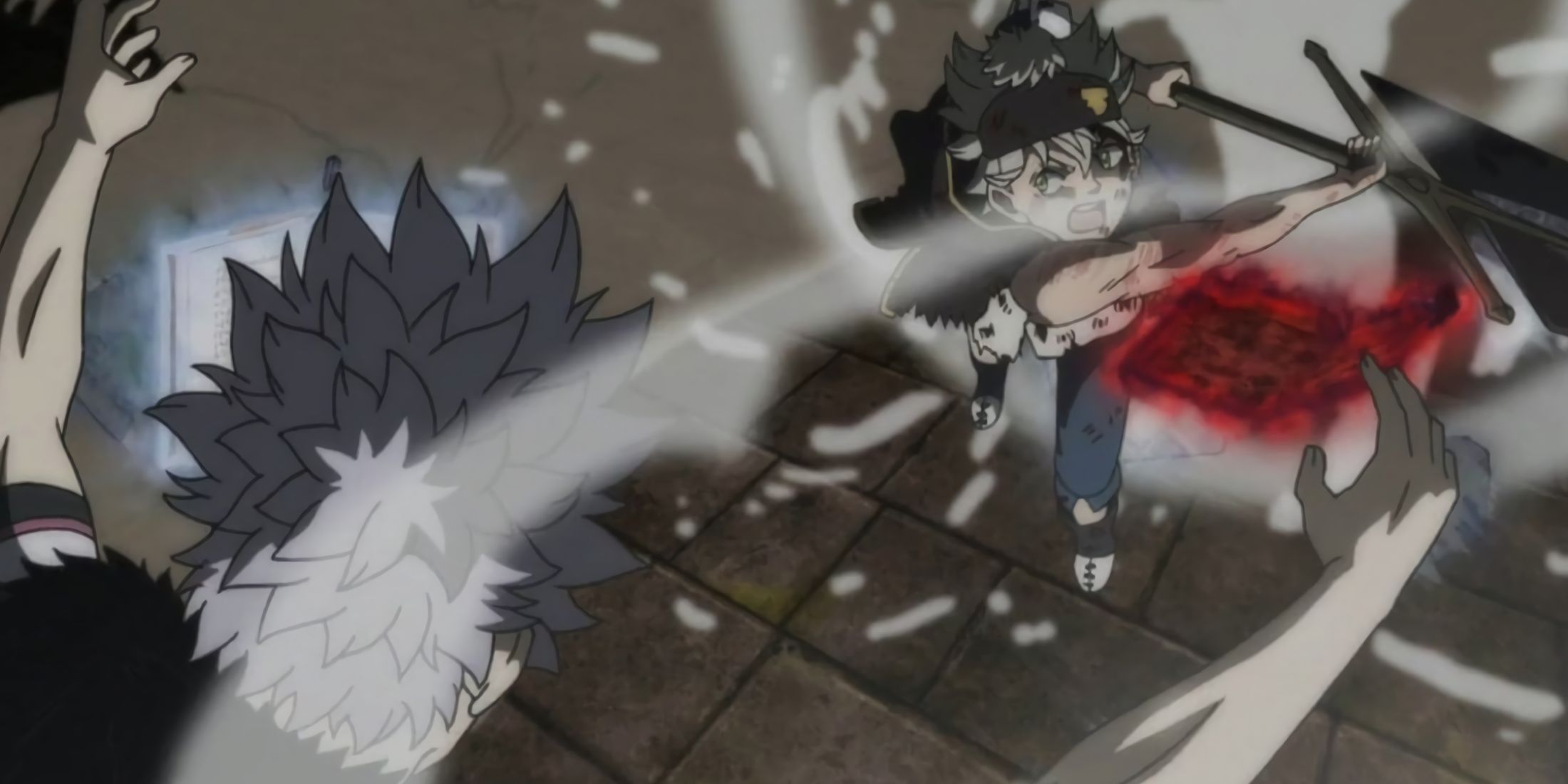 Asta beats Mars, destroying his crystals.