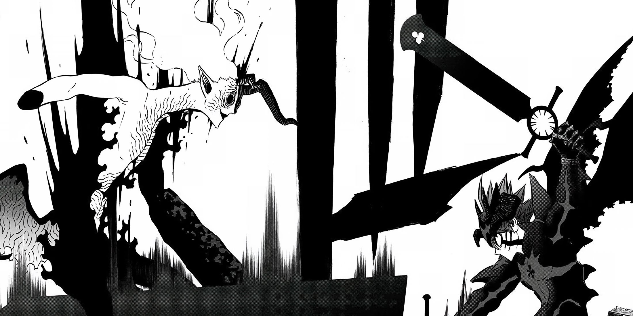 Asta slashes Naamah, not allowing the Devil to react.