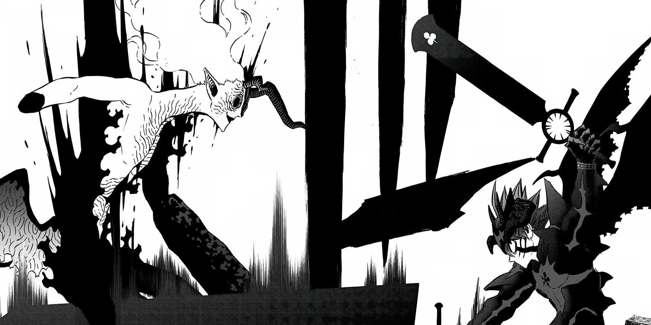 Asta slashes Naamah, not allowing the Devil to react.