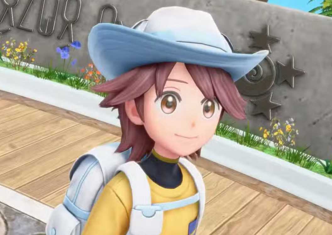 Pokemon trainer with cowboy hat