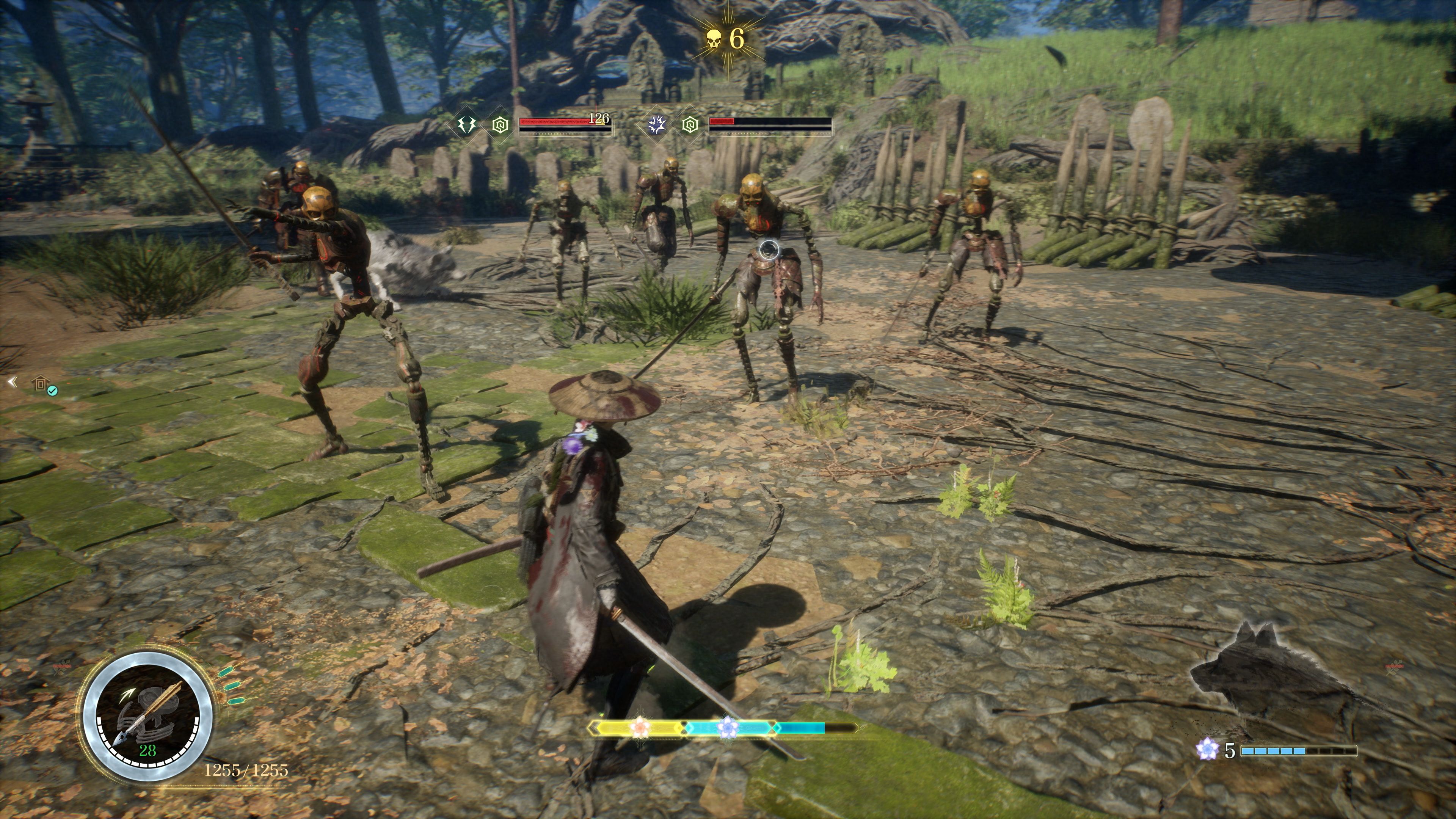 Emma facing off against a group of Golems in Beast of Reincarnation