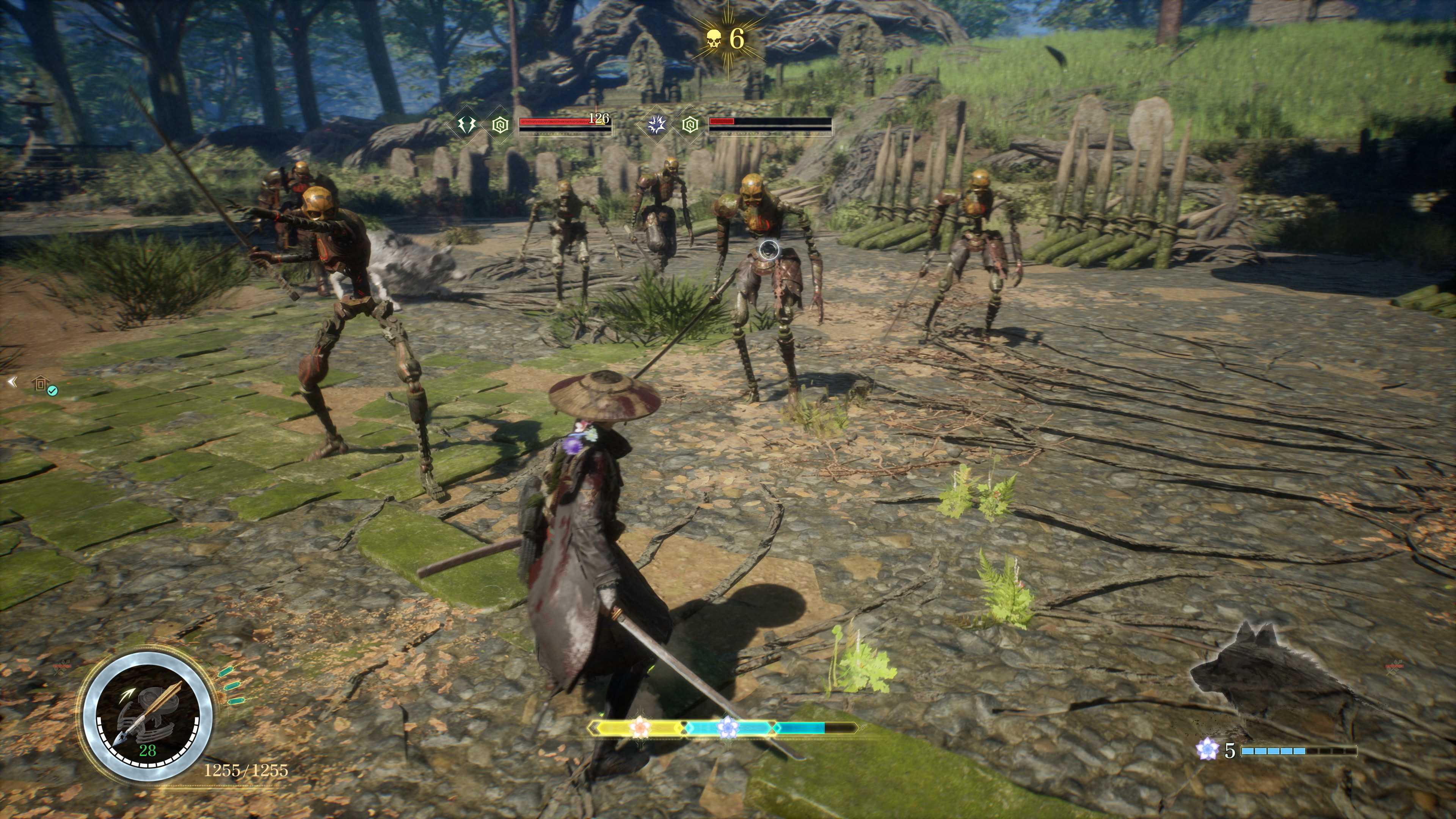 Emma facing off against a group of Golems in Beast of Reincarnation
