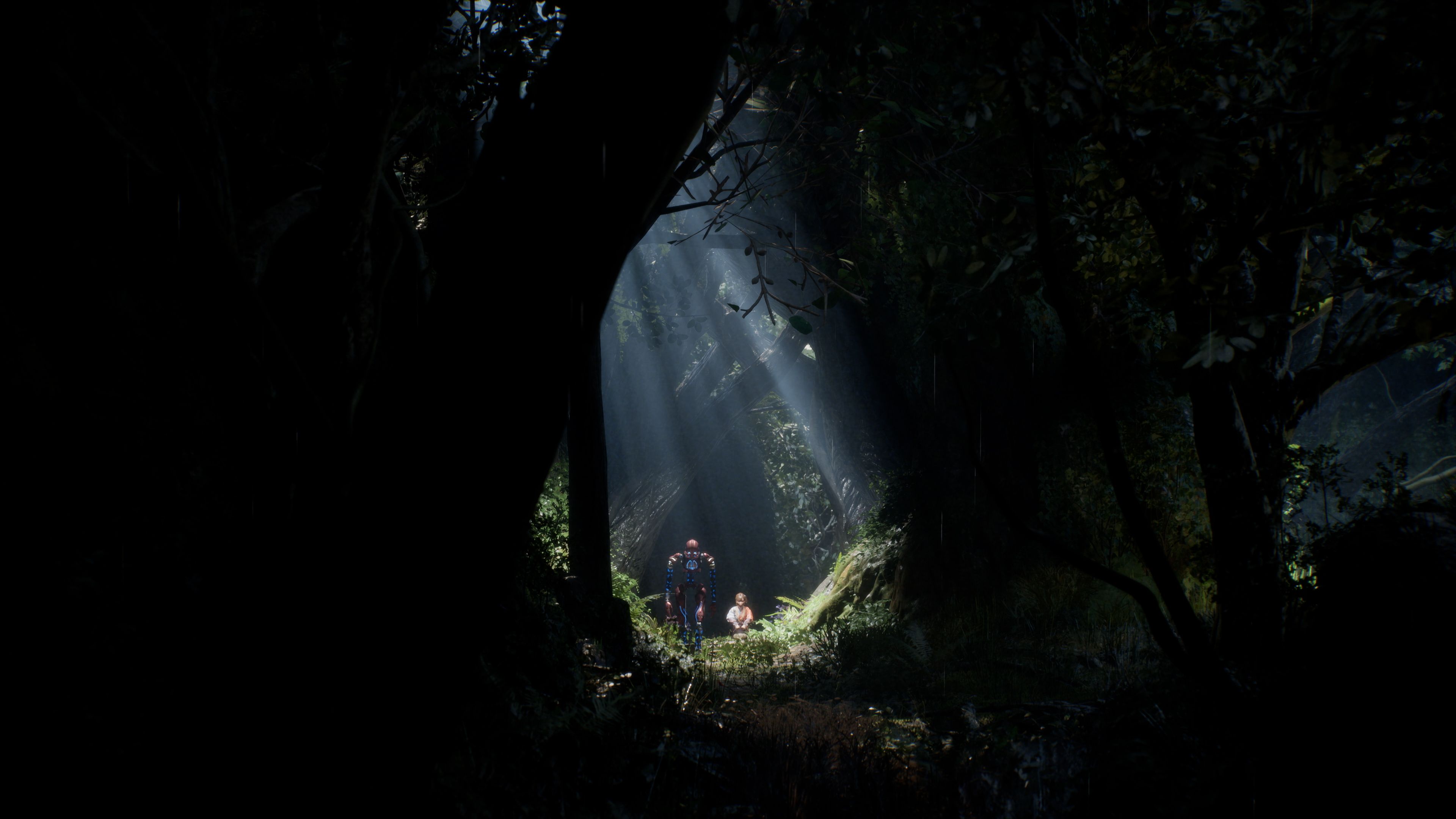 A Screenshot of a little girl and a Golem in Beast of Reincarnation