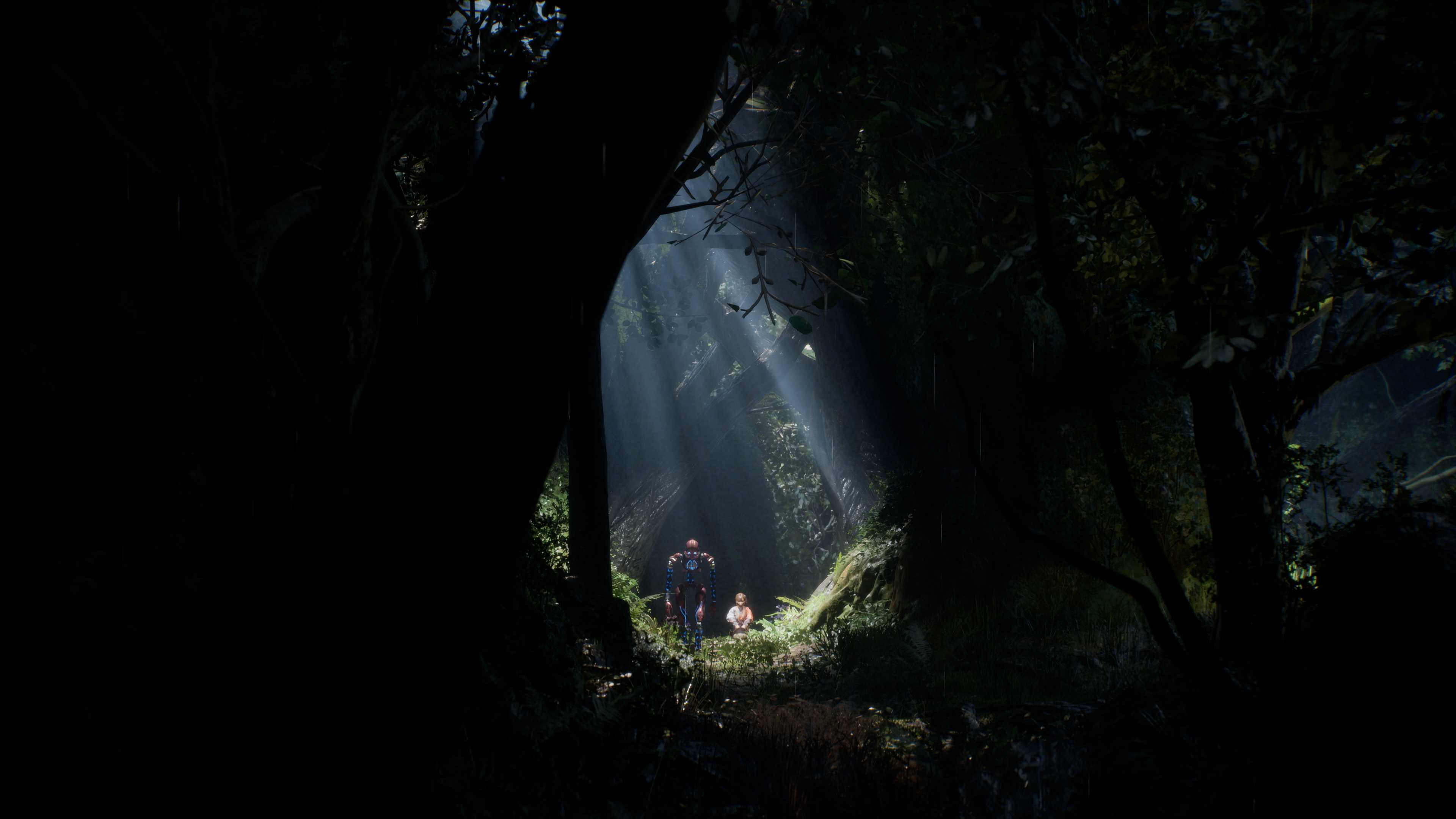 A Screenshot of a little girl and a Golem in Beast of Reincarnation