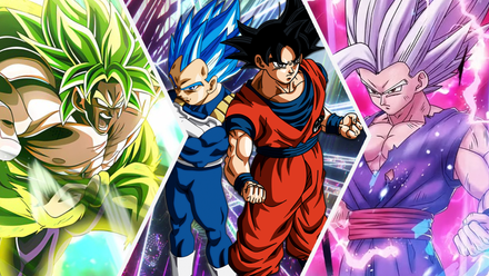 Broly, Vegeta, Son Goku, Son Gohansu