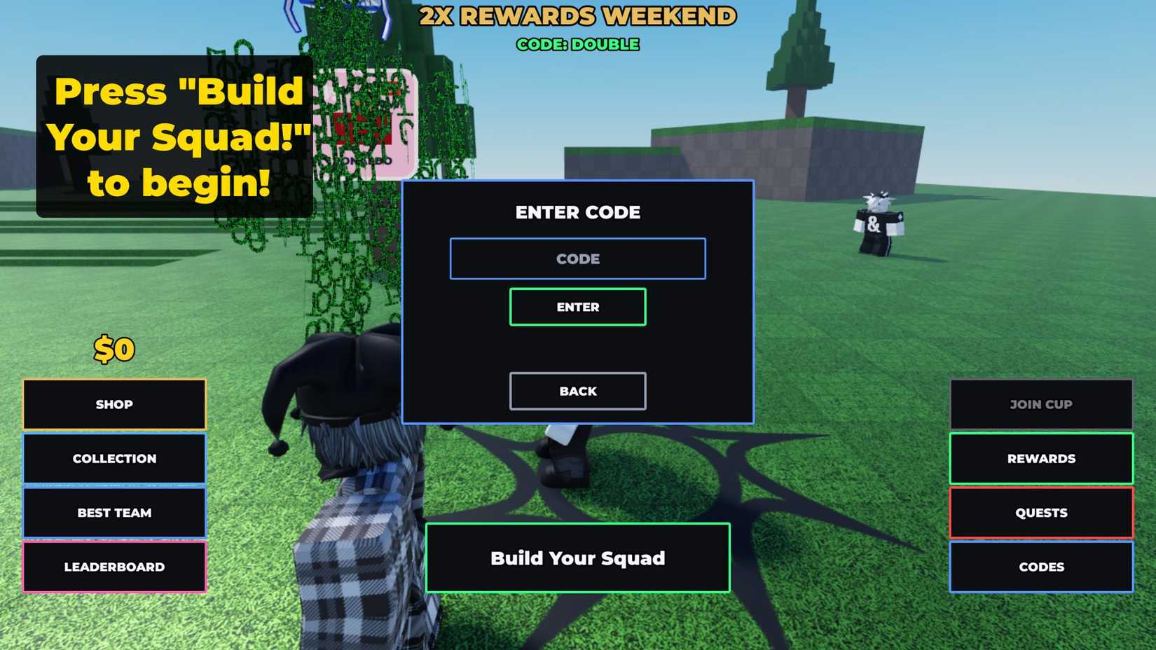 Football team building code tab