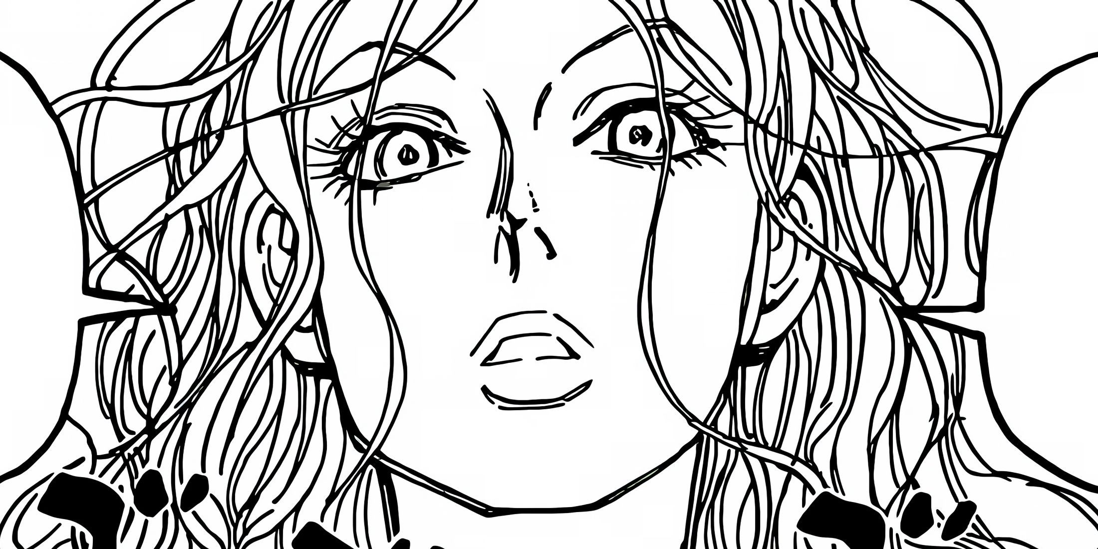 Camilla speaks to an opponent, looking ready to harm them.