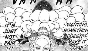Camilla stands with her Beast as they prepare to attack an opponent.